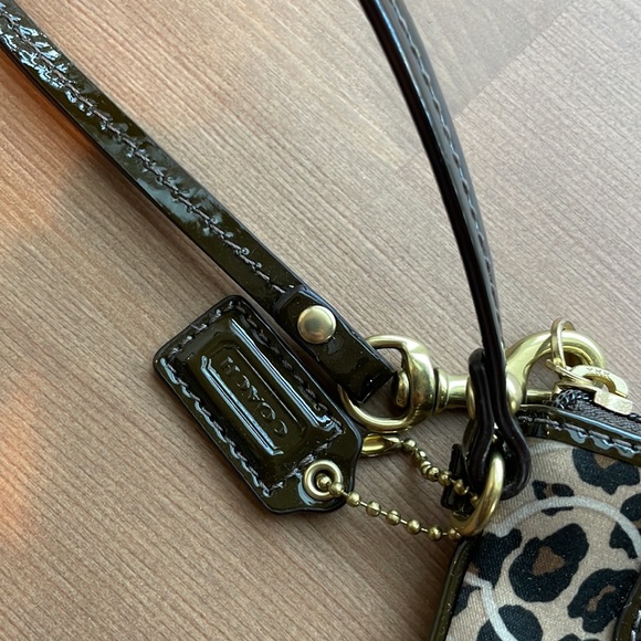Coach Cheetah Print Wristlet - Picture 2 of 6